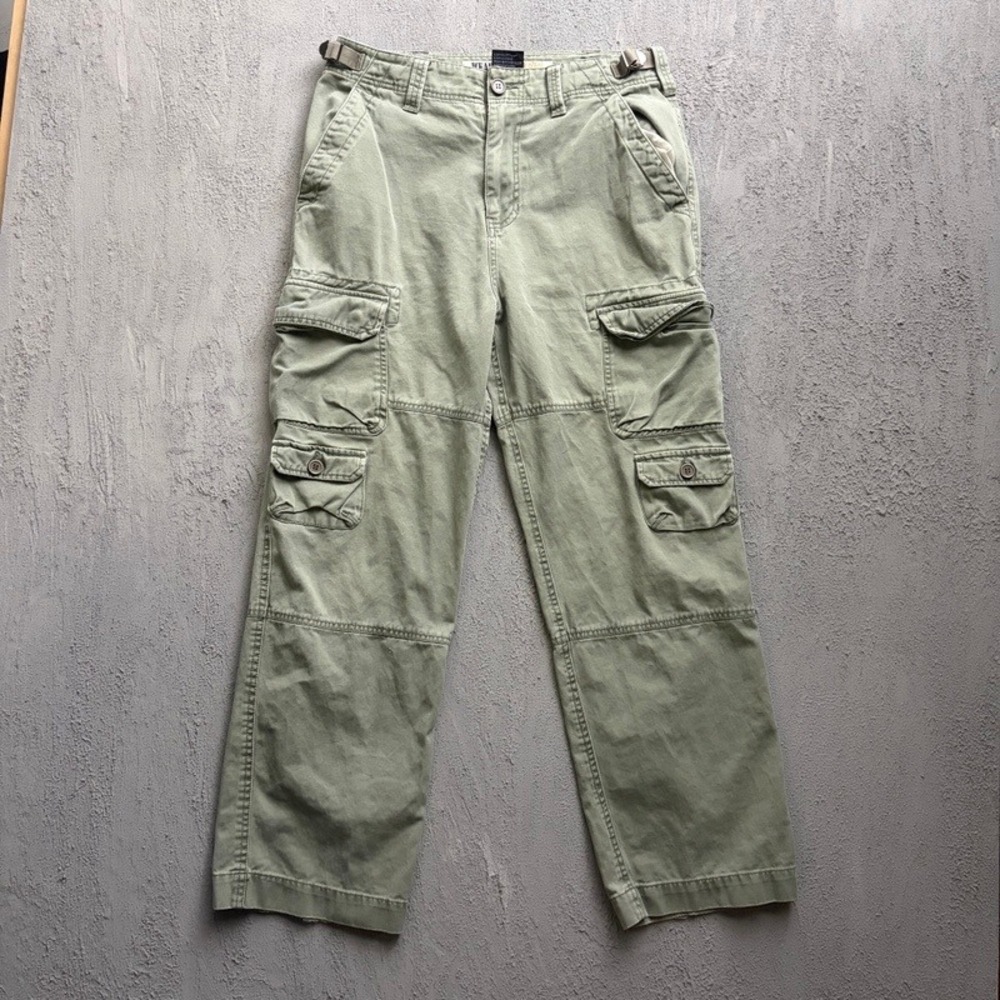 Vintage Wearfirst Cargo Pants 32x30 Green 2000s Y2K Baggy Skater Tactical